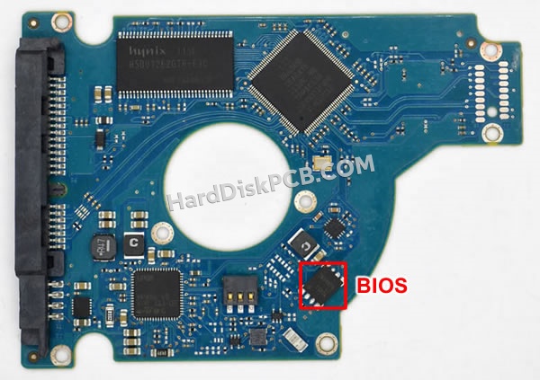 BIOSチップを交換する手順100619769シーゲイト(SEAGATE)製HDDの基板PCB