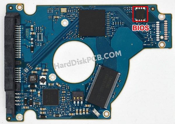 BIOSチップを交換する手順100625000シーゲイト(SEAGATE)製HDDの基板PCB