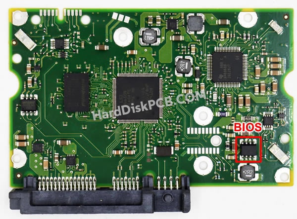 BIOSチップを交換する手順100643297シーゲイト(SEAGATE)製HDDの基板PCB