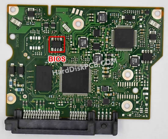 BIOSチップを交換する手順100645422シーゲイト(SEAGATE)製HDDの基板PCB