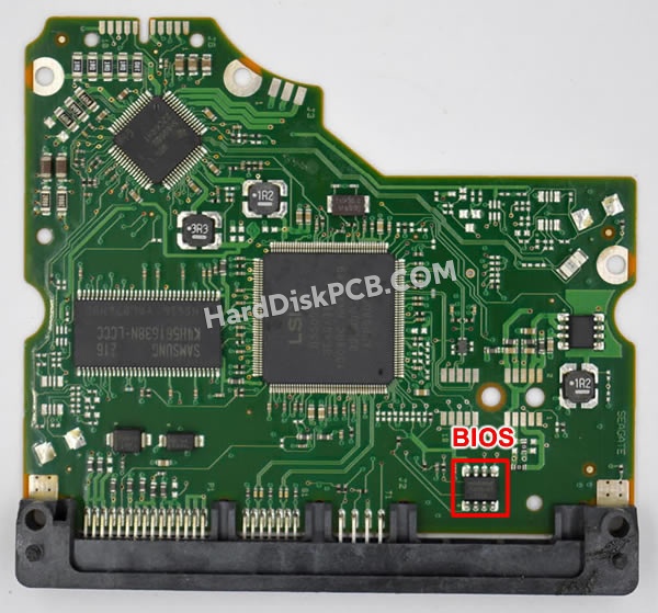 BIOSチップを交換する手順100650117シーゲイト(SEAGATE)製HDDの基板PCB