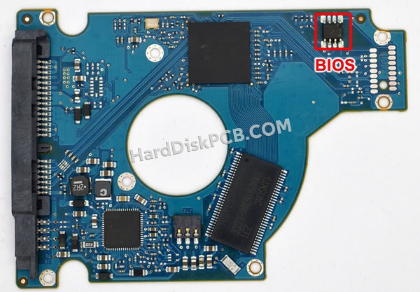 BIOSチップを交換する手順100654403シーゲイト(SEAGATE)製HDDの基板PCB