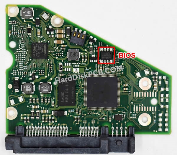 BIOSチップを交換する手順100690899シーゲイト(SEAGATE)製HDDの基板PCB