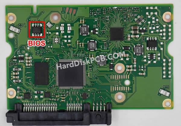BIOSチップを交換する手順100706008シーゲイト(SEAGATE)製HDDの基板PCB