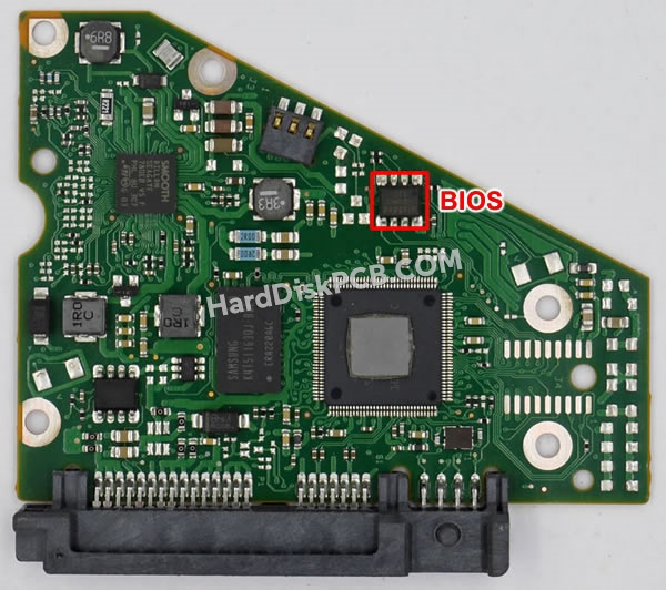 BIOSチップを交換する手順100710248シーゲイト(SEAGATE)製HDDの基板PCB