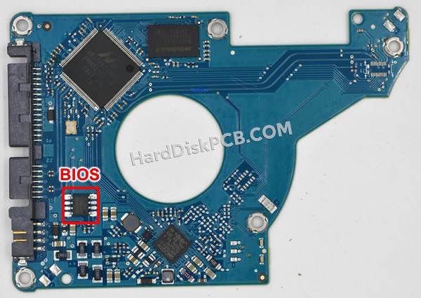 BIOSチップを交換する手順100726606シーゲイト(SEAGATE)製HDDの基板PCB