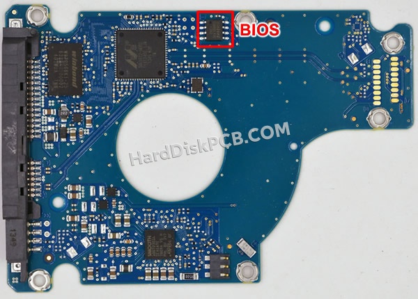 BIOSチップを交換する手順100731207シーゲイト(SEAGATE)製HDDの基板PCB
