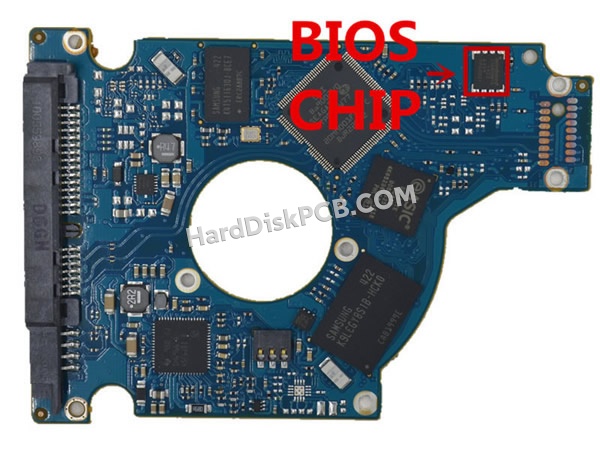 BIOSチップを交換する手順100731589シーゲイト(SEAGATE)製HDDの基板PCB
