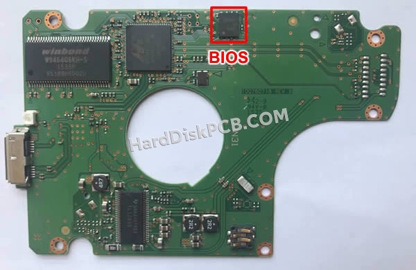 BIOSチップを交換する手順100760718シーゲイト(SEAGATE)製HDDの基板PCB