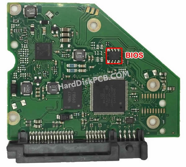 BIOSチップを交換する手順100762568シーゲイト(SEAGATE)製HDDの基板PCB