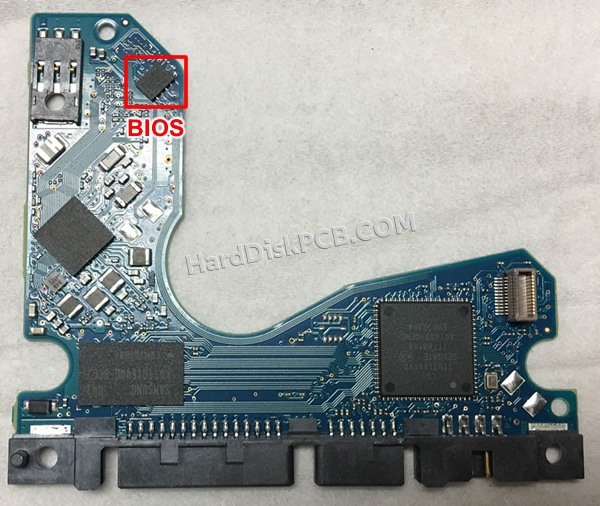 BIOSチップを交換する手順100764377シーゲイト(SEAGATE)製HDDの基板PCB