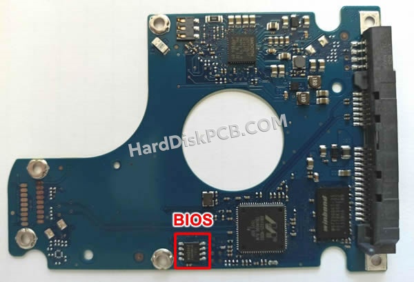 BIOSチップを交換する手順100767980シーゲイト(SEAGATE)製HDDの基板PCB