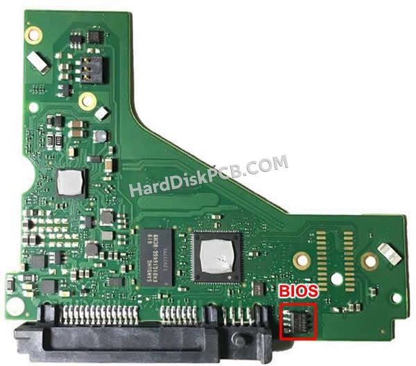 BIOSチップを交換する手順100769673シーゲイト(SEAGATE)製HDDの基板PCB