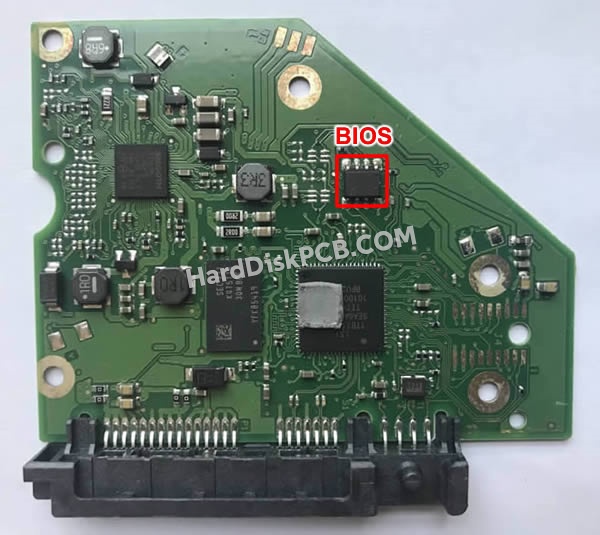 BIOSチップを交換する手順100797092シーゲイト(SEAGATE)製HDDの基板PCB