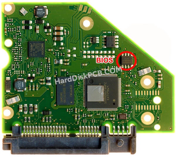 BIOSチップを交換する手順100799168シーゲイト(SEAGATE)製HDDの基板PCB