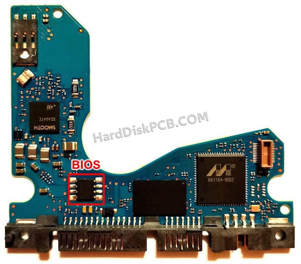 BIOSチップを交換する手順100799274シーゲイト(SEAGATE)製HDDの基板PCB