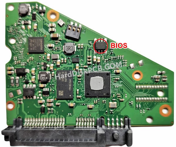 BIOSチップを交換する手順100802503シーゲイト(SEAGATE)製HDDの基板PCB