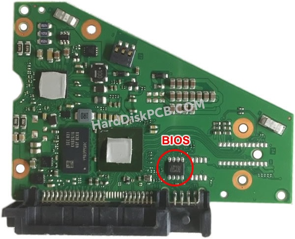 BIOSチップを交換する手順100835218シーゲイト(SEAGATE)製HDDの基板PCB