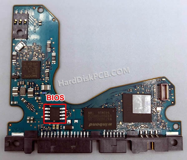 BIOSチップを交換する手順100835923シーゲイト(SEAGATE)製HDDの基板PCB