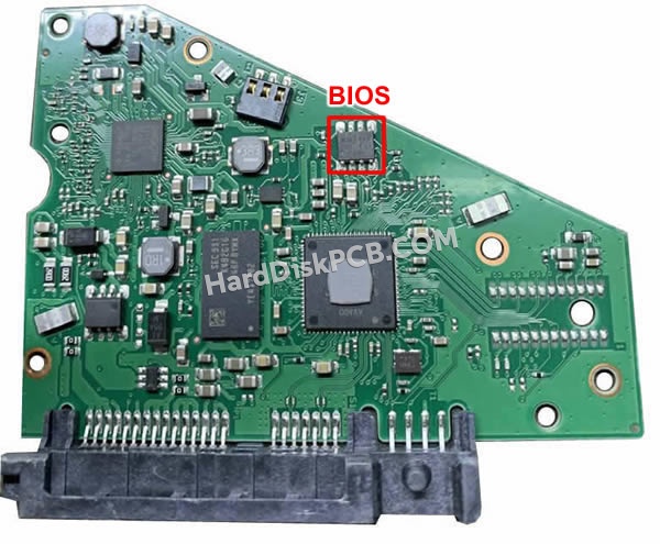 BIOSチップを交換する手順100854907シーゲイト(SEAGATE)製HDDの基板PCB