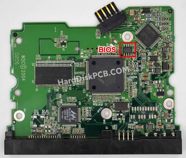 BIOSチップを交換する手順2060-701293-001ウエスタンデジタル(WD)製HDDの基板PCB