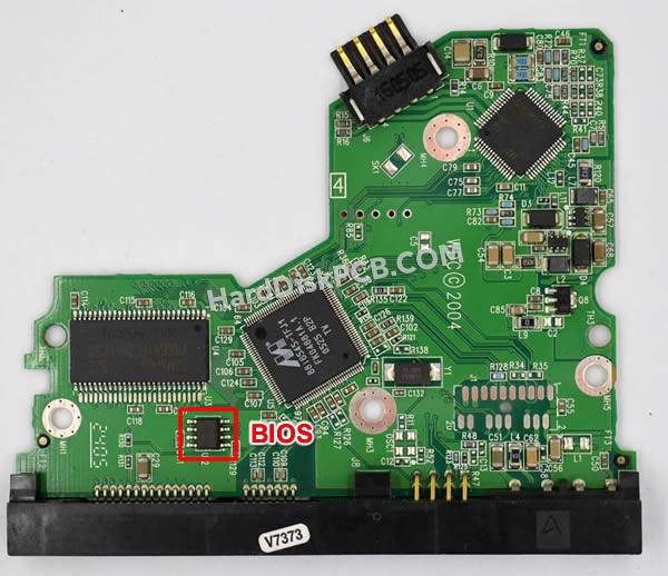 BIOSチップを交換する手順2060-701335-002ウエスタンデジタル(WD)製HDDの基板PCB