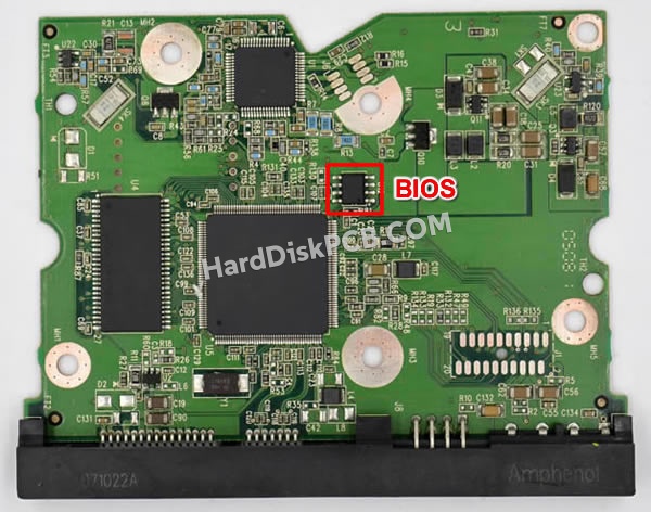 BIOSチップを交換する手順2060-701453-000ウエスタンデジタル(WD)製HDDの基板PCB