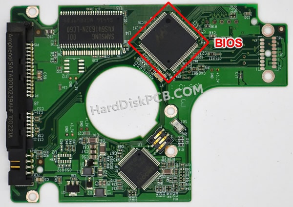 BIOSチップを交換する手順2060-701499-005ウエスタンデジタル(WD)製HDDの基板PCB