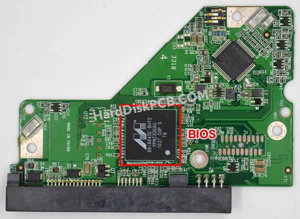 BIOSチップを交換する手順2060-701567-000ウエスタンデジタル(WD)製HDDの基板PCB