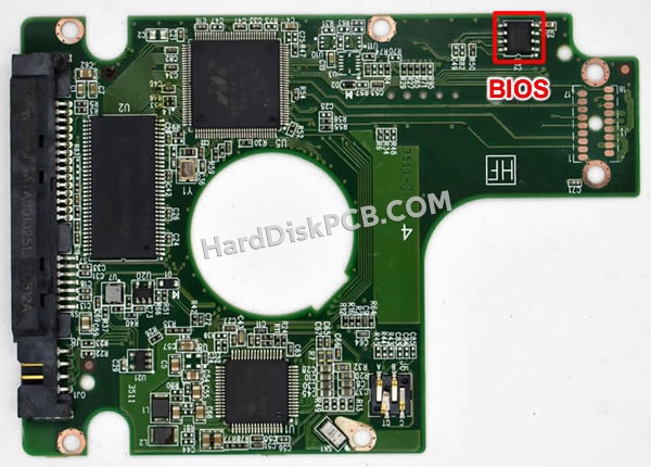 BIOSチップを交換する手順2060-771629-006ウエスタンデジタル(WD)製HDDの基板PCB