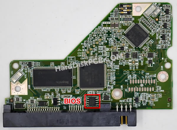 BIOSチップを交換する手順2060-771640-002ウエスタンデジタル(WD)製HDDの基板PCB