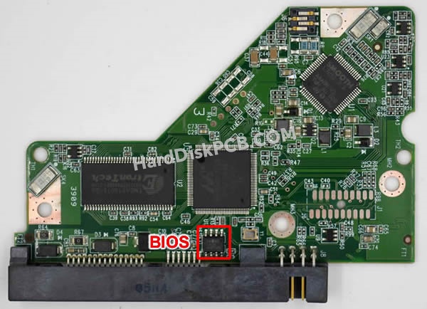 BIOSチップを交換する手順2060-771668-000ウエスタンデジタル(WD)製HDDの基板PCB