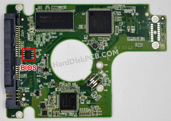 BIOSチップを交換する手順2060-771692-002ウエスタンデジタル(WD)製HDDの基板PCB