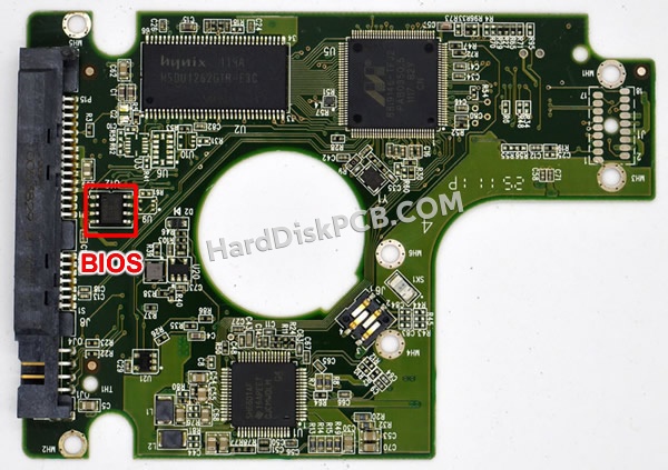 BIOSチップを交換する手順2060-771692-005ウエスタンデジタル(WD)製HDDの基板PCB