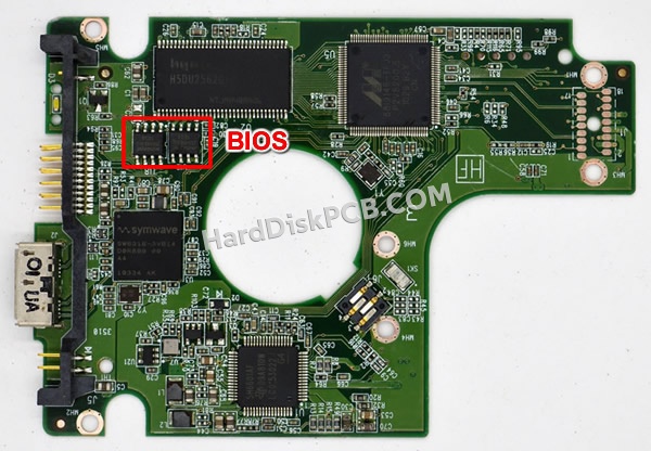 BIOSチップを交換する手順2060-771737-000ウエスタンデジタル(WD)製HDDの基板PCB