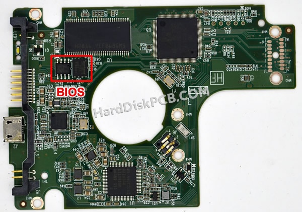 BIOSチップを交換する手順2060-771817-001ウエスタンデジタル(WD)製HDDの基板PCB