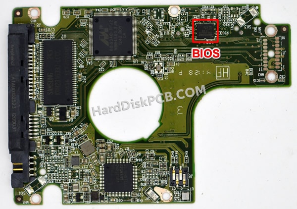BIOSチップを交換する手順2060-771823-000ウエスタンデジタル(WD)製HDDの基板PCB