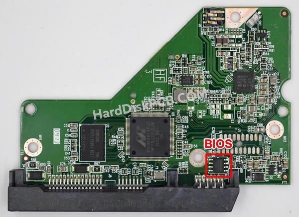 BIOSチップを交換する手順2060-771824-003ウエスタンデジタル(WD)製HDDの基板PCB