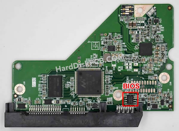 BIOSチップを交換する手順2060-771824-008ウエスタンデジタル(WD)製HDDの基板PCB