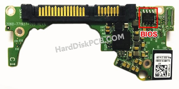 BIOSチップを交換する手順2060-771927-005ウエスタンデジタル(WD)製HDDの基板PCB