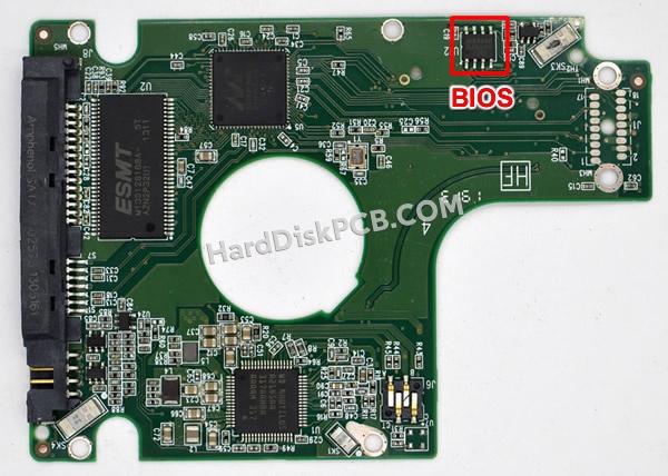 BIOSチップを交換する手順2060-771960-000ウエスタンデジタル(WD)製HDDの基板PCB