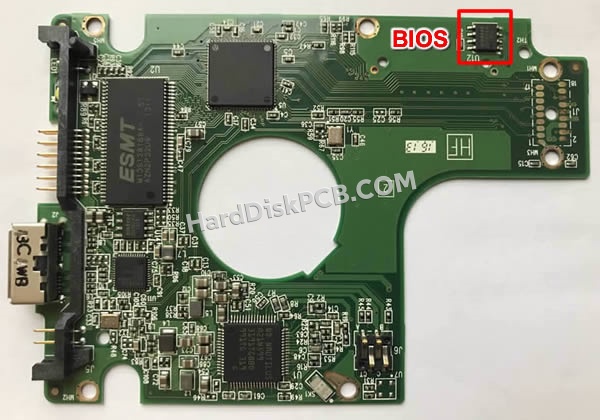 BIOSチップを交換する手順2060-771961-000ウエスタンデジタル(WD)製HDDの基板PCB