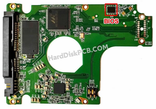 BIOSチップを交換する手順2060-800025-001ウエスタンデジタル(WD)製HDDの基板PCB