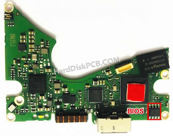 BIOSチップを交換する手順2060-800041-003ウエスタンデジタル(WD)製HDDの基板PCB