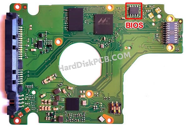 BIOSチップを交換する手順2060-800066-004ウエスタンデジタル(WD)製HDDの基板PCB
