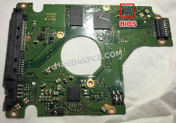 BIOSチップを交換する手順2060-800066-006ウエスタンデジタル(WD)製HDDの基板PCB