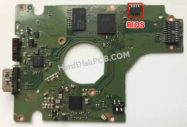 BIOSチップを交換する手順2060-800069-001ウエスタンデジタル(WD)製HDDの基板PCB