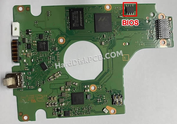 BIOSチップを交換する手順2060-800086-000ウエスタンデジタル(WD)製HDDの基板PCB