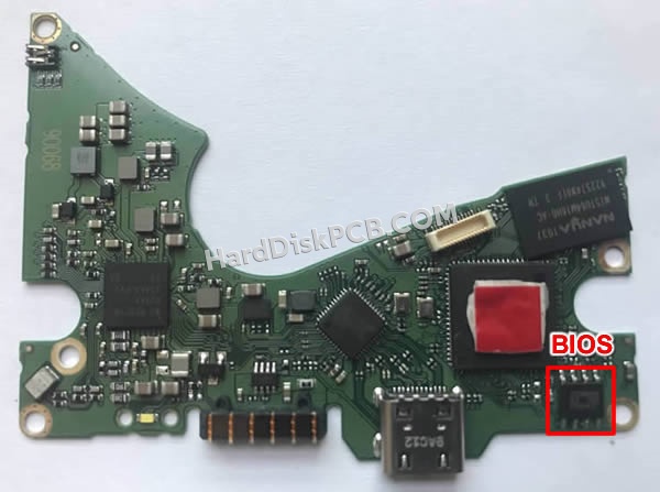 BIOSチップを交換する手順2060-810012-000ウエスタンデジタル(WD)製HDDの基板PCB
