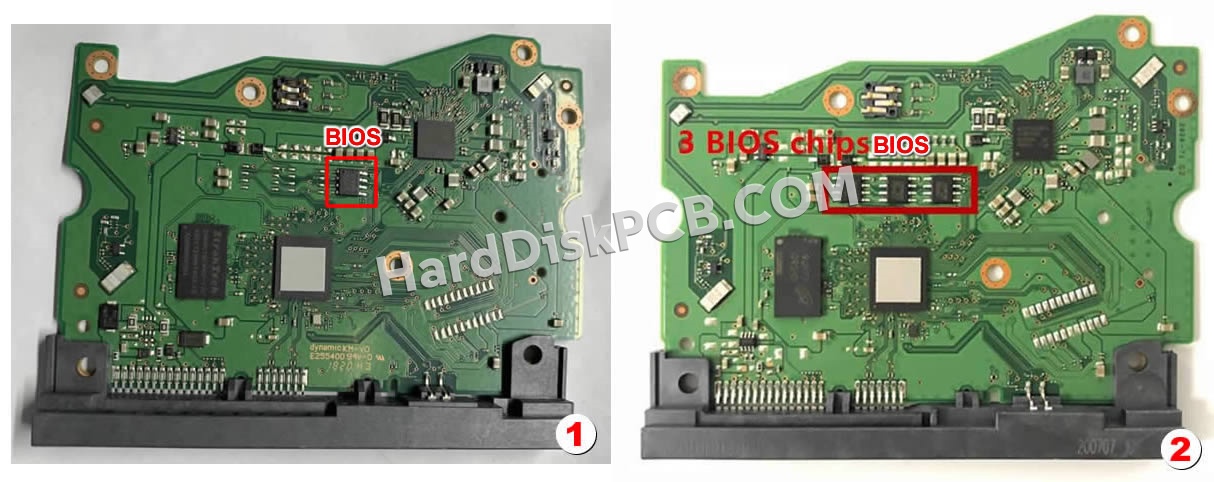 BIOSチップを交換する手順2060-810032-002ウエスタンデジタル(WD)製HDDの基板PCB